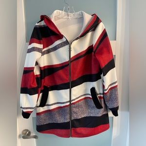 Multi Color Jacket with Hood & Pockets